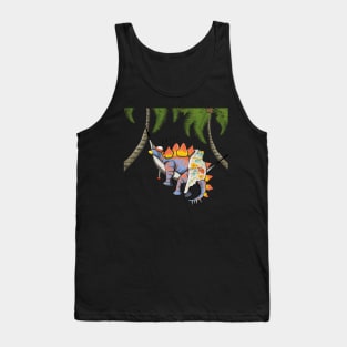 Dinosaur Stegosaurus Bedtime Bedroom Cute Tank Top